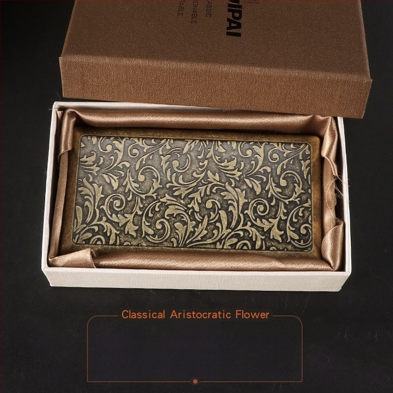 Nagy értékű női cigarettadoboz, ultravékony, dombornyomott, dupla nyitott fémdoboz, Constantine cigarettadoboz, turisztikai ajándéktárgyak