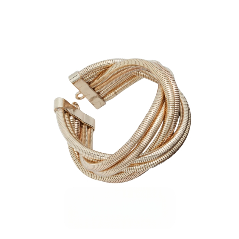 „Amazon“ karšto išpardavimo europietiškas ir amerikietiškas perdėtas karoliai, personalizuoti gyvatės kaulo daugiasluoksniai trijų eilučių sagties pankroko metaliniai karoliai