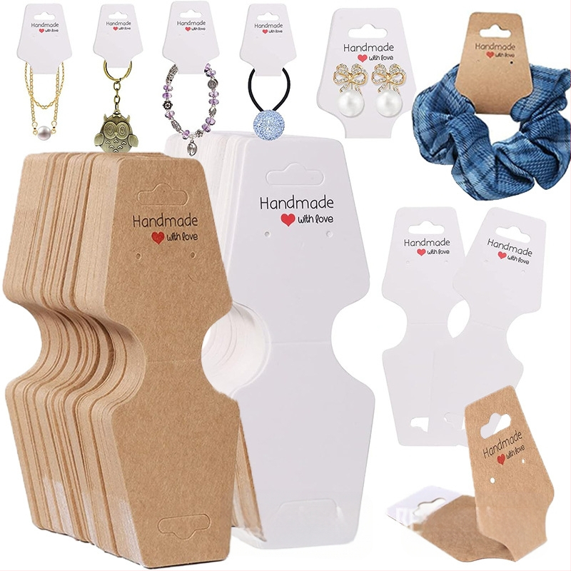 Papuošalų kortelė, perlenkta per pusę su lipnia kortele, lipni „Liftas Love“ rankų darbo papuošalų demonstravimo kortelė, skirta tarpvalstybiniam sprogimui, yra sandėlyje.