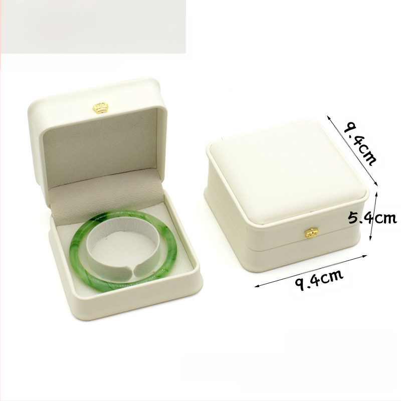 Kruna Pu prsten ogrlica privjesak narukvica kutija za nakit lagana luksuzna kožna poklon kutija za nakit u struku