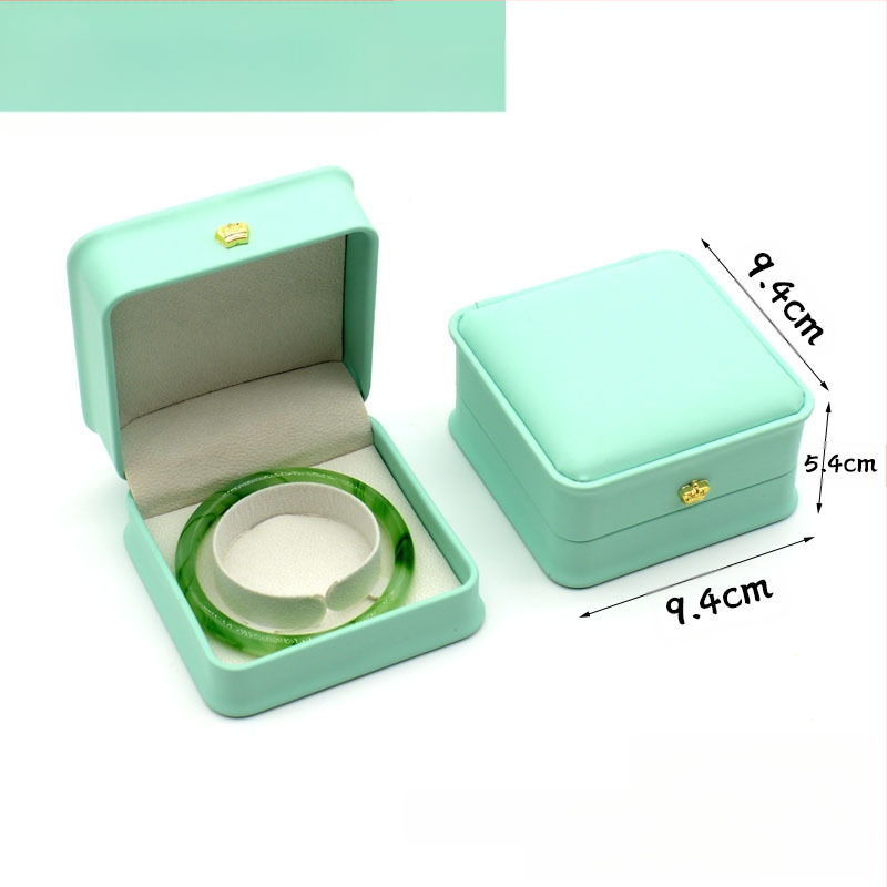 Kruna Pu prsten ogrlica privjesak narukvica kutija za nakit lagana luksuzna kožna poklon kutija za nakit u struku