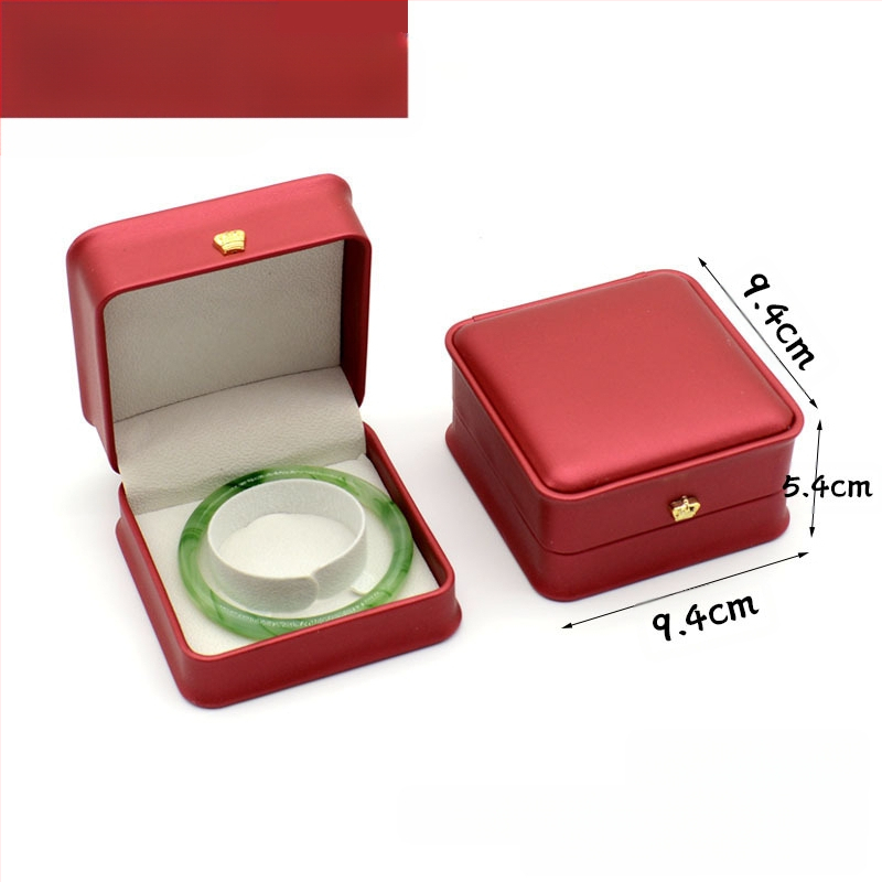 Kruna Pu prsten ogrlica privjesak narukvica kutija za nakit lagana luksuzna kožna poklon kutija za nakit u struku