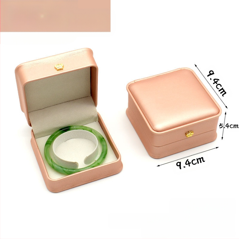 Kruna Pu prsten ogrlica privjesak narukvica kutija za nakit lagana luksuzna kožna poklon kutija za nakit u struku