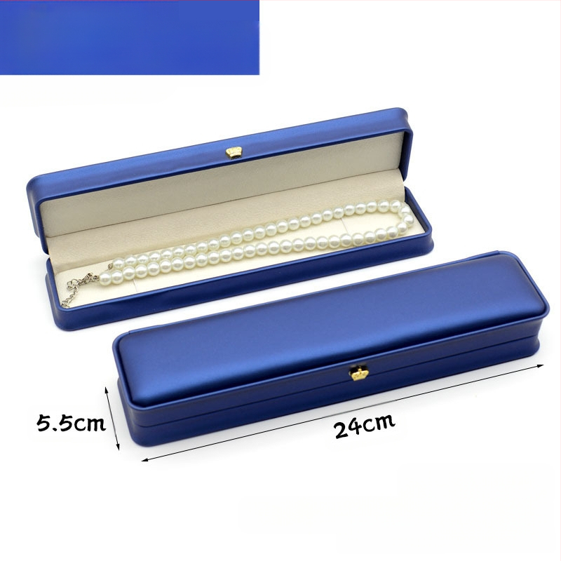 Kruna Pu prsten ogrlica privjesak narukvica kutija za nakit lagana luksuzna kožna poklon kutija za nakit u struku