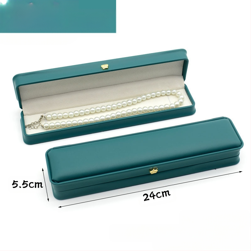 Kruna Pu prsten ogrlica privjesak narukvica kutija za nakit lagana luksuzna kožna poklon kutija za nakit u struku