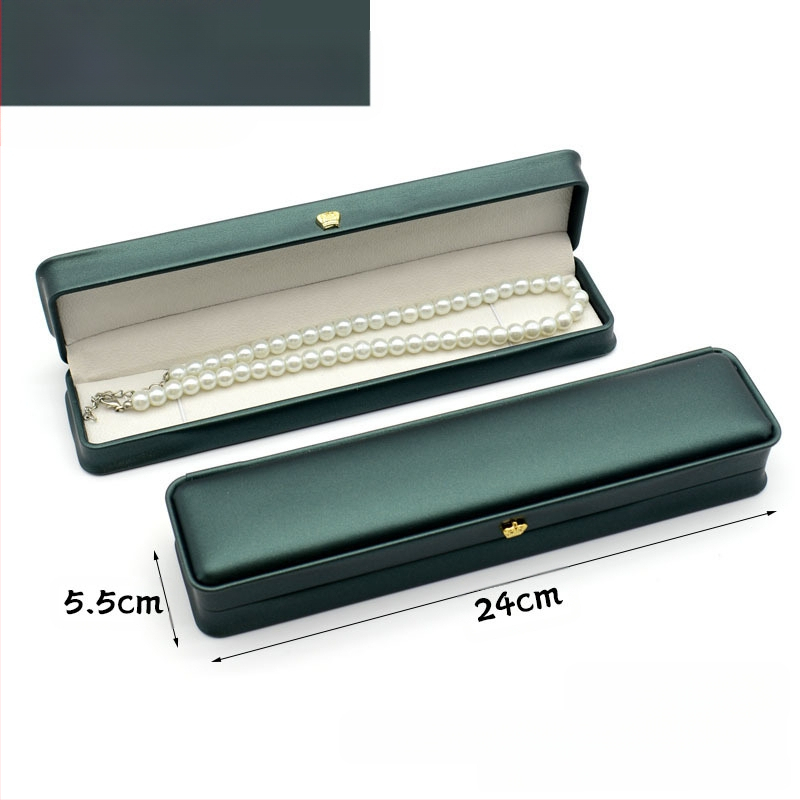 Kruna Pu prsten ogrlica privjesak narukvica kutija za nakit lagana luksuzna kožna poklon kutija za nakit u struku