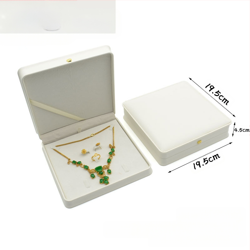 Kruna Pu prsten ogrlica privjesak narukvica kutija za nakit lagana luksuzna kožna poklon kutija za nakit u struku