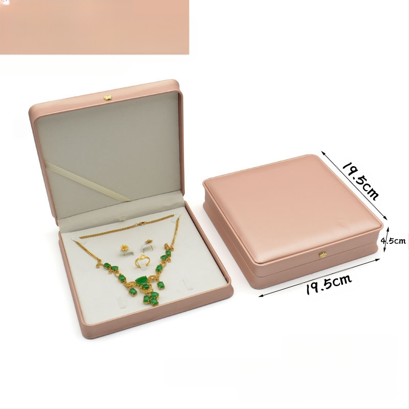 Kruna Pu prsten ogrlica privjesak narukvica kutija za nakit lagana luksuzna kožna poklon kutija za nakit u struku