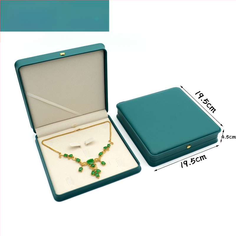 Kruna Pu prsten ogrlica privjesak narukvica kutija za nakit lagana luksuzna kožna poklon kutija za nakit u struku