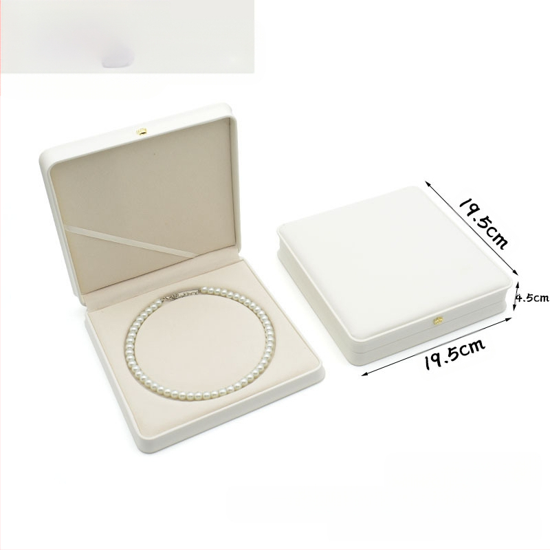 Kruna Pu prsten ogrlica privjesak narukvica kutija za nakit lagana luksuzna kožna poklon kutija za nakit u struku
