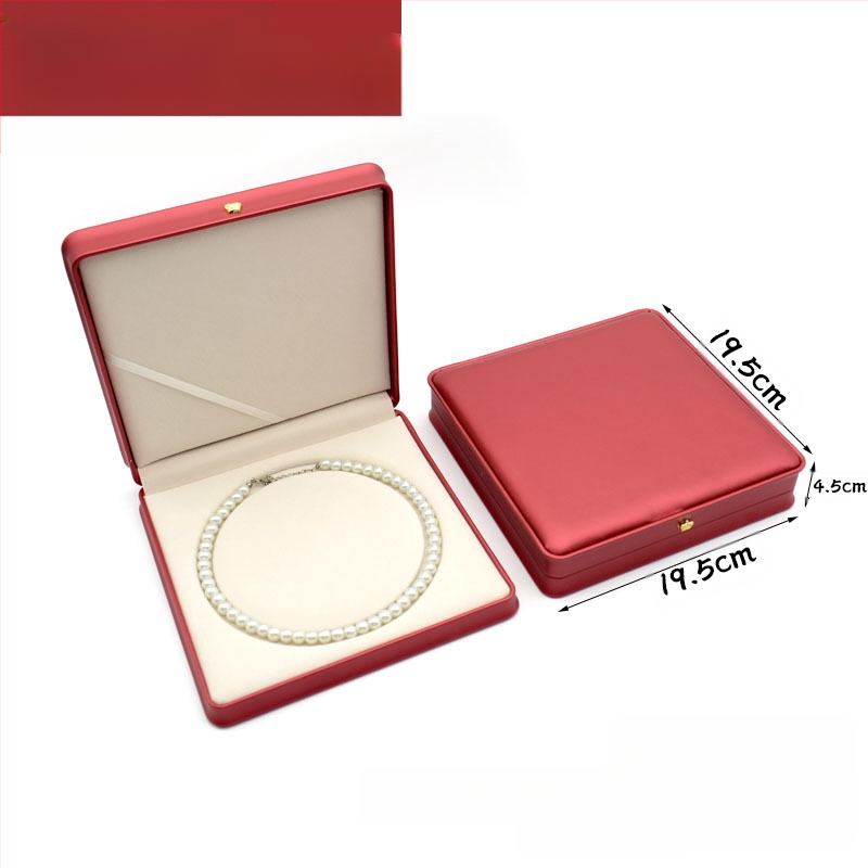 Kruna Pu prsten ogrlica privjesak narukvica kutija za nakit lagana luksuzna kožna poklon kutija za nakit u struku