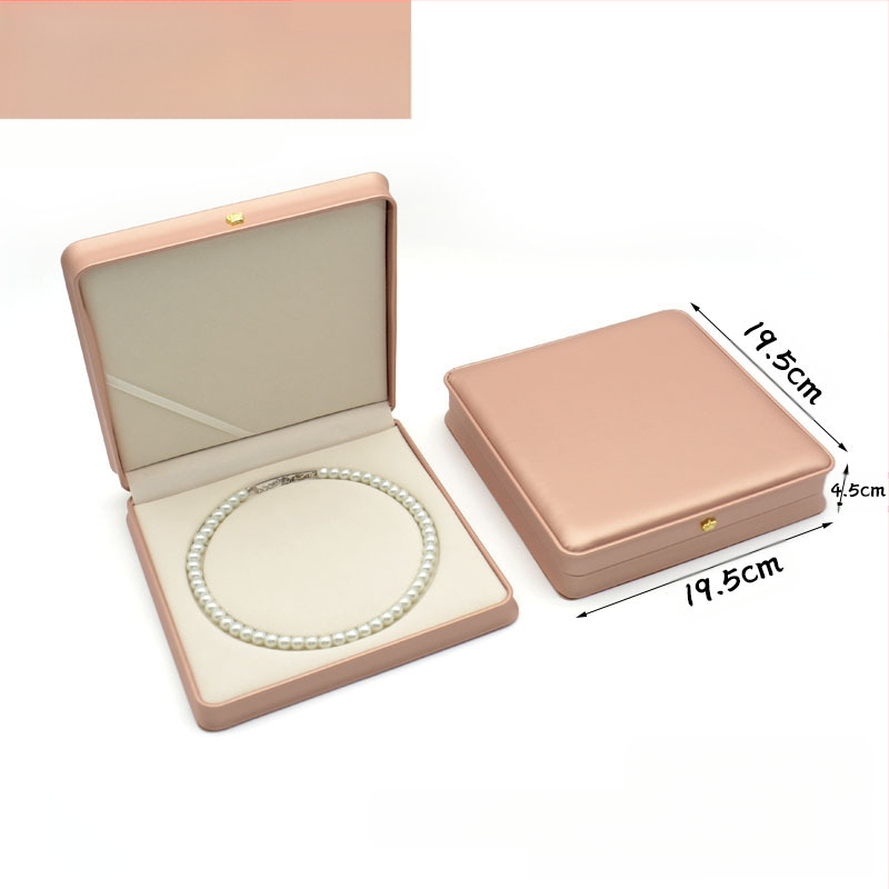 Kruna Pu prsten ogrlica privjesak narukvica kutija za nakit lagana luksuzna kožna poklon kutija za nakit u struku