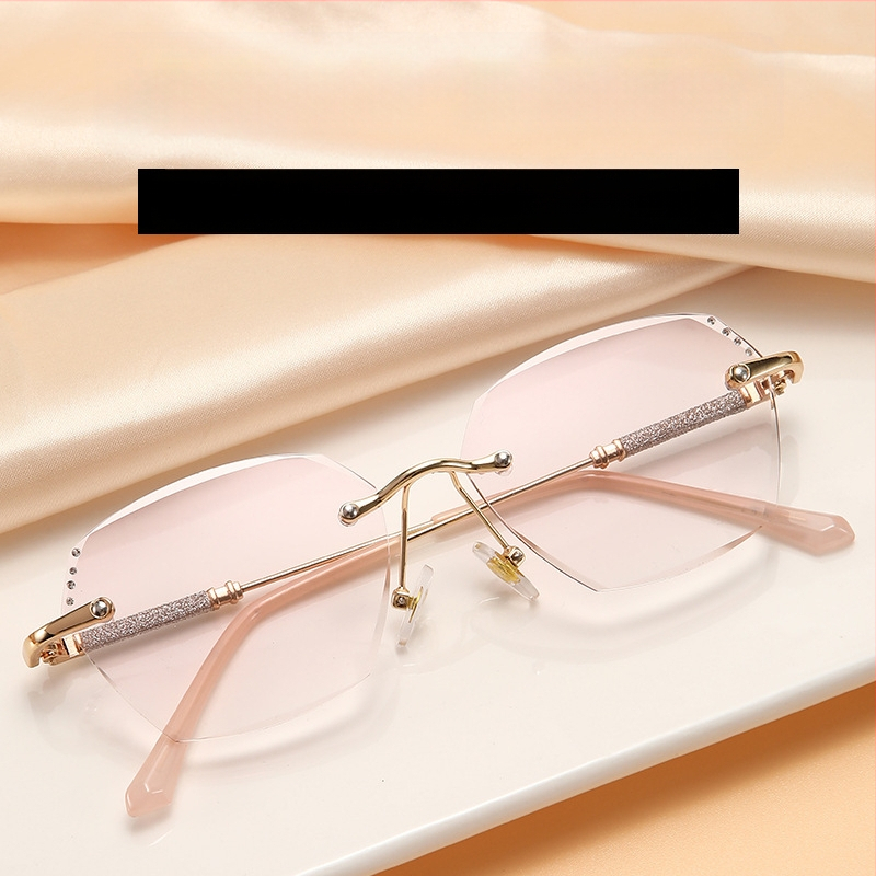 TikTok új gyémánt finom villanású presbyopikus szemüveg női elegáns divatos színátmenetes presbyopikus szemüveg ultrakönnyű anti-kék fény presbyopikus szemüveg