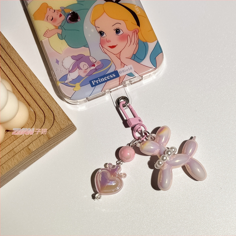 Új Crown Love valódi színű macaron fújós kutya kulcstartó medál gyűrű kiegészítők diáktáska medál