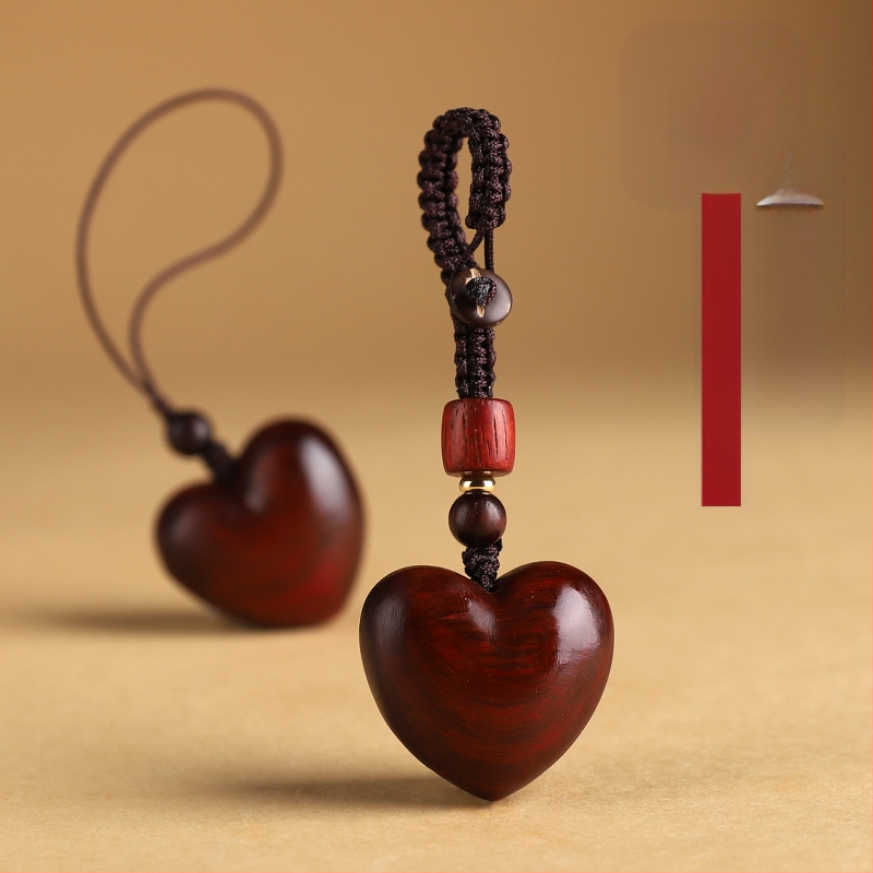 Rózsafa kis szerelmes mobiltelefon lánc medál férfiaknak és nőknek páros kulcstartó medál barátnőnek kreatív kis ajándék függő díszek