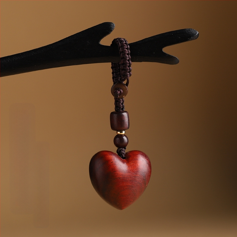 Rózsafa kis szerelmes mobiltelefon lánc medál férfiaknak és nőknek páros kulcstartó medál barátnőnek kreatív kis ajándék függő díszek