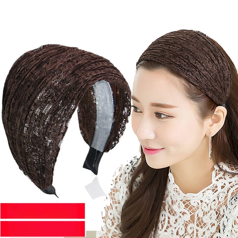 Jinglin Dél-Korea fehér hajat takaró női fejpánt, csúszásgátló, széles karimájú, nyomásos hajtűs, szuper széles fejpánt, internetes hírességeknek való hajpánt