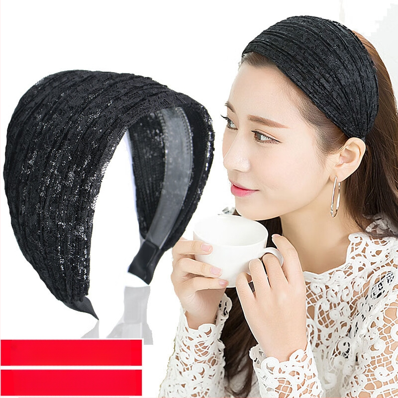 Jinglin Dél-Korea fehér hajat takaró női fejpánt, csúszásgátló, széles karimájú, nyomásos hajtűs, szuper széles fejpánt, internetes hírességeknek való hajpánt