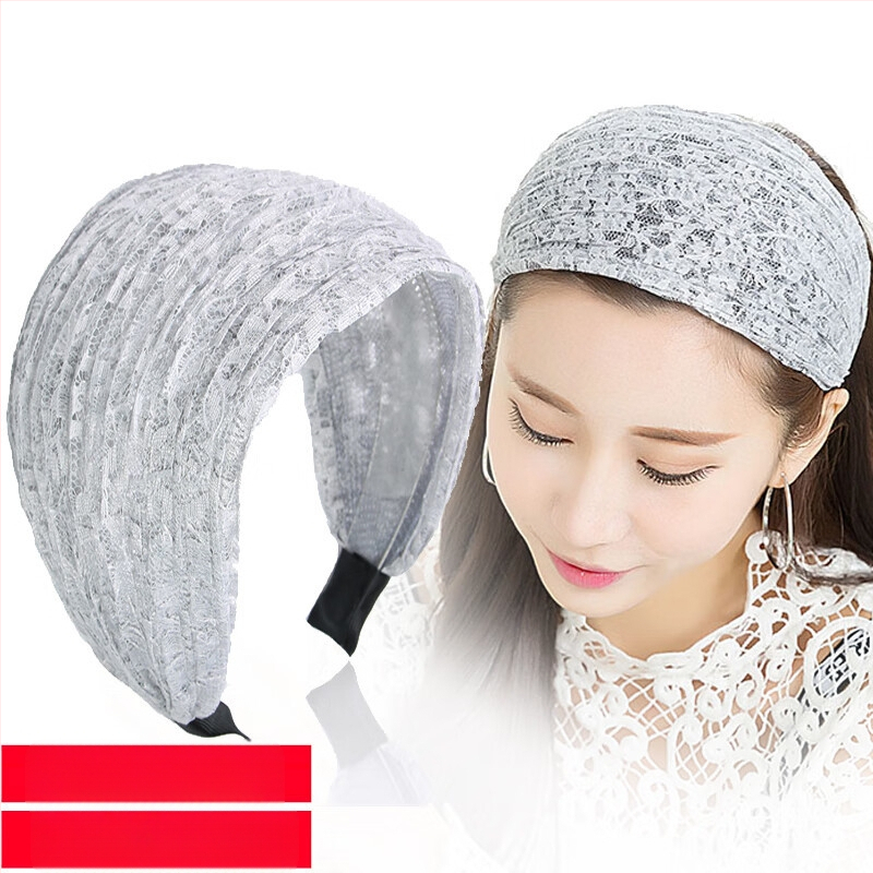 Jinglin Dél-Korea fehér hajat takaró női fejpánt, csúszásgátló, széles karimájú, nyomásos hajtűs, szuper széles fejpánt, internetes hírességeknek való hajpánt