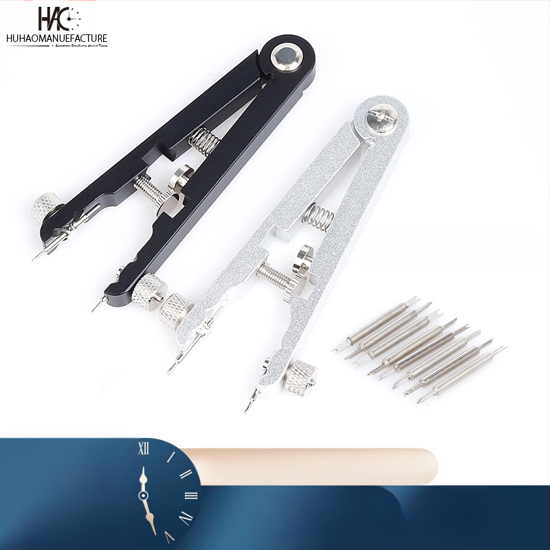 Külkereskedelmi órajavító szerszámok, Fülfogók, 6825 Fül szétszerelő és összeszerelő fogók, Fülfogó köteg, V alakú fül eltávolító fogók, Övlehúzó