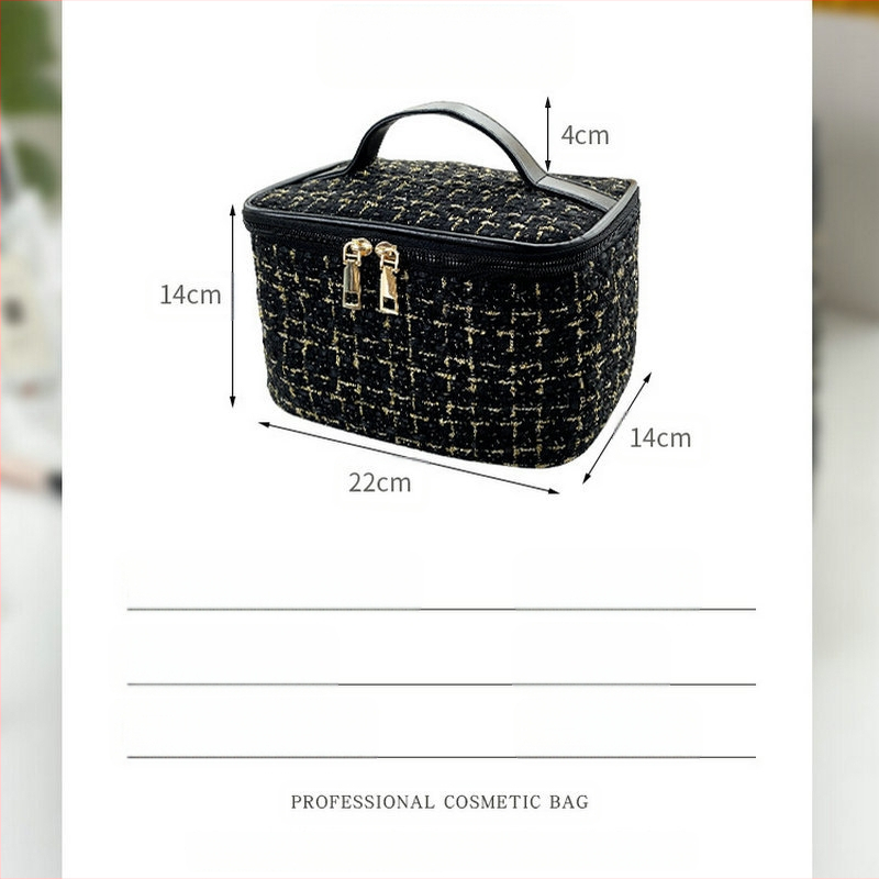 Χρυσή, αρωματική, υψηλής ποιότητας, φορητή γυναικεία τσάντα καλλυντικών, νέας σχεδίασης, φορητή γυναικεία τσάντα αποθήκευσης, μεγάλης χωρητικότητας