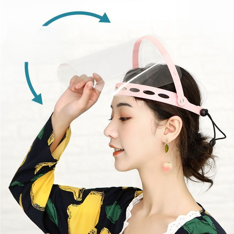 Virtuves ēdiena gatavošanas eļļas necaurlaidīga šļakatu maska izolācijas maska sieviešu caurspīdīga ēdiena gatavošanas maska pilnas sejas sejas aizsardzība