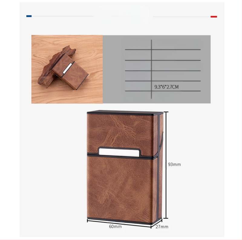 Határokon átnyúló új cigarettatartó 20 darabos kreatív cigarettatartó, felhajtható, hordozható, puha táska, cigarettatartó védőtok, bőrtok, divatos márka