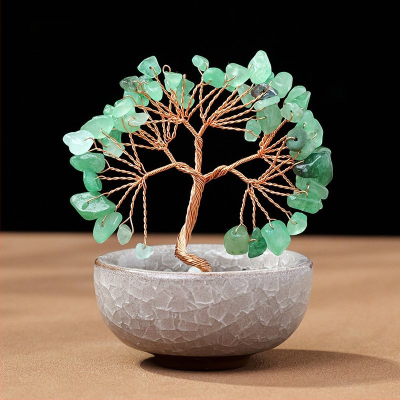 Természetes kristály kavics vagyonfa ametiszt vagyonfa kreatív asztali dekoráció autó életfa díszek