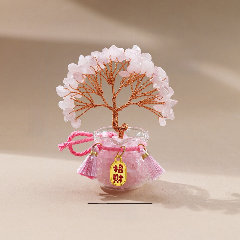 Természetes kristály kavics vagyonfa ametiszt vagyonfa kreatív asztali dekoráció autó életfa díszek