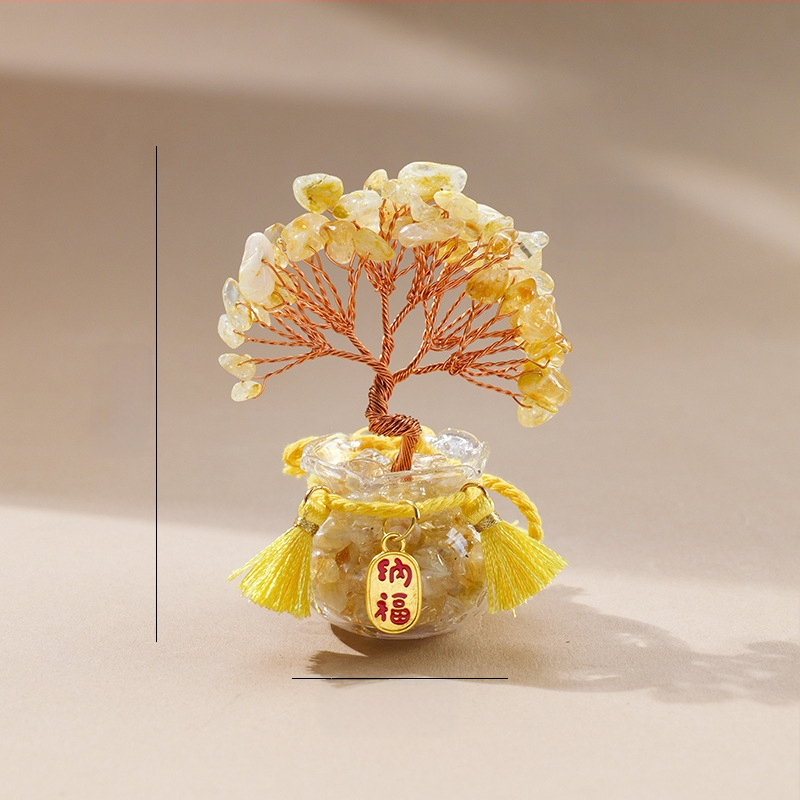 Természetes kristály kavics vagyonfa ametiszt vagyonfa kreatív asztali dekoráció autó életfa díszek