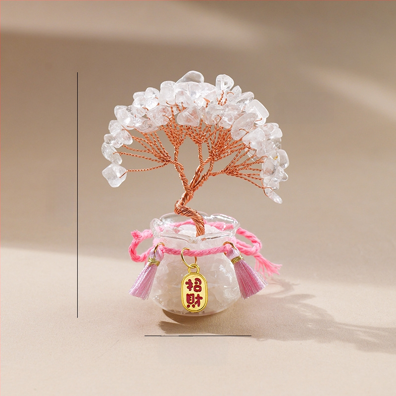 Természetes kristály kavics vagyonfa ametiszt vagyonfa kreatív asztali dekoráció autó életfa díszek