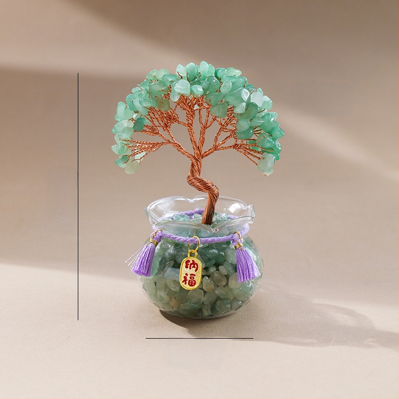 Természetes kristály kavics vagyonfa ametiszt vagyonfa kreatív asztali dekoráció autó életfa díszek