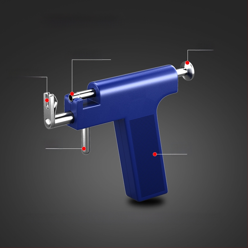 Fülbevaló eszköz, fülbevaló pisztoly, fájdalommentes fülbevaló eszköz, nagykereskedelemben raktáron, 12 hónapos színes fülbevalók, közvetlen gyári értékesítés