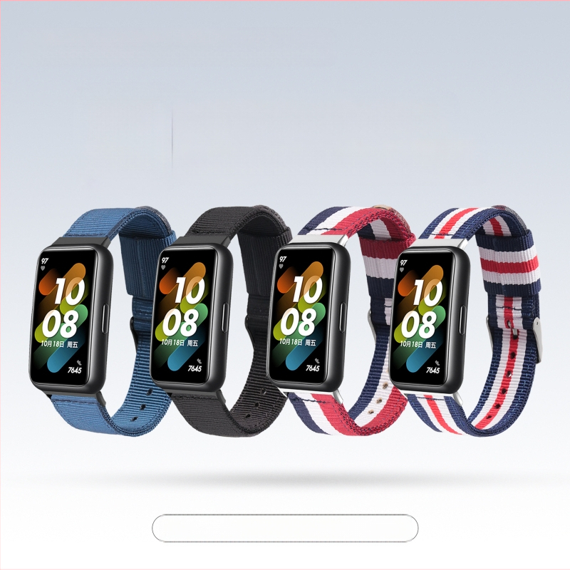 Alkalmas Huawei Band 9/8/7 nylon szíjhoz, Honor Band 10-hez, Huaweiband nylon szíj NFC Sportshoz