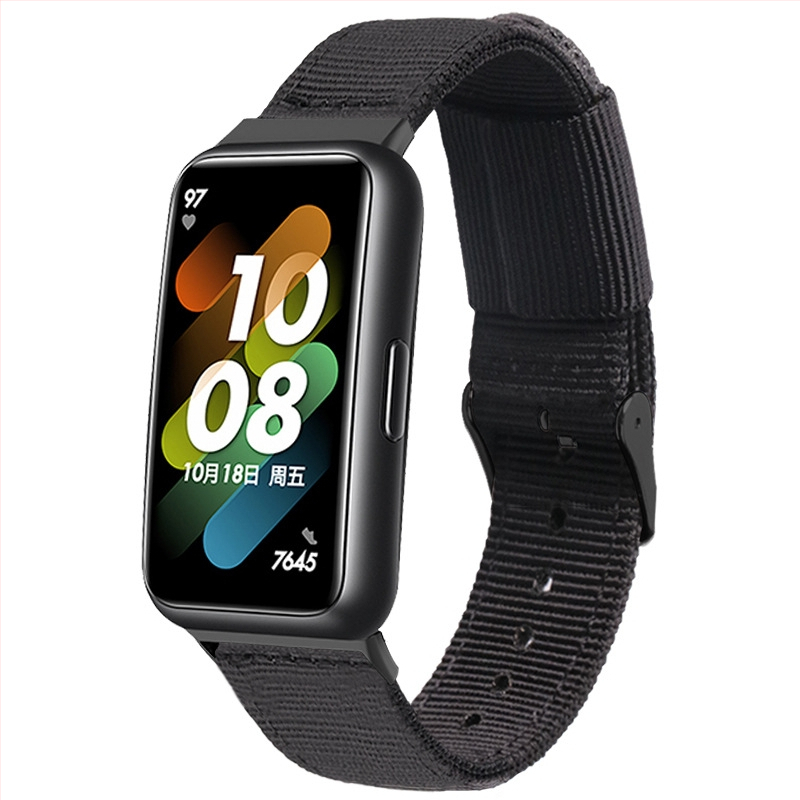 Alkalmas Huawei Band 9/8/7 nylon szíjhoz, Honor Band 10-hez, Huaweiband nylon szíj NFC Sportshoz