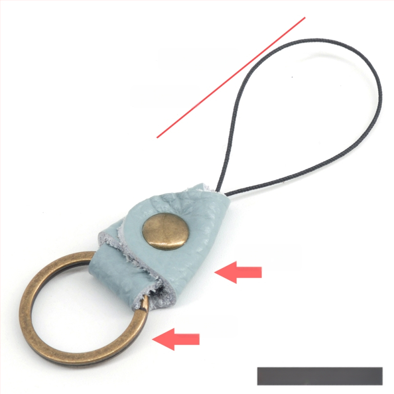 Mažas apvalus dramblio galvos sluoksnio karvės odos raktų pakabukas ant riešo, pakabinamas raktas ant automobilio raktų pakabuko, kaklo virvė