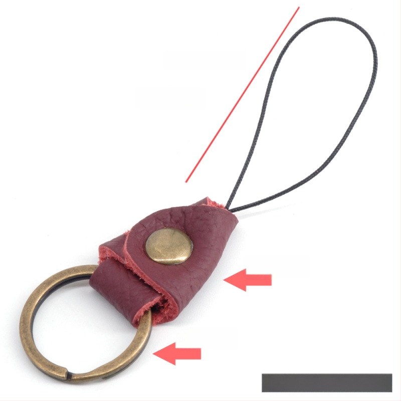 Mažas apvalus dramblio galvos sluoksnio karvės odos raktų pakabukas ant riešo, pakabinamas raktas ant automobilio raktų pakabuko, kaklo virvė