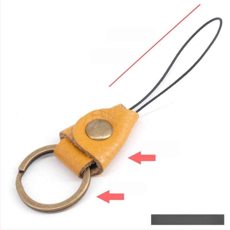 Mažas apvalus dramblio galvos sluoksnio karvės odos raktų pakabukas ant riešo, pakabinamas raktas ant automobilio raktų pakabuko, kaklo virvė