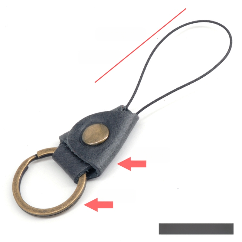 Mažas apvalus dramblio galvos sluoksnio karvės odos raktų pakabukas ant riešo, pakabinamas raktas ant automobilio raktų pakabuko, kaklo virvė