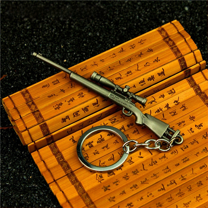 Jedi Escape AWM 98k M24 SKS Serpenyő M416 AKM Ötvözet Kulcstartó Modell