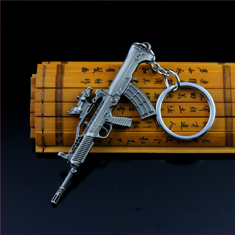 Jedi Escape AWM 98k M24 SKS Serpenyő M416 AKM Ötvözet Kulcstartó Modell