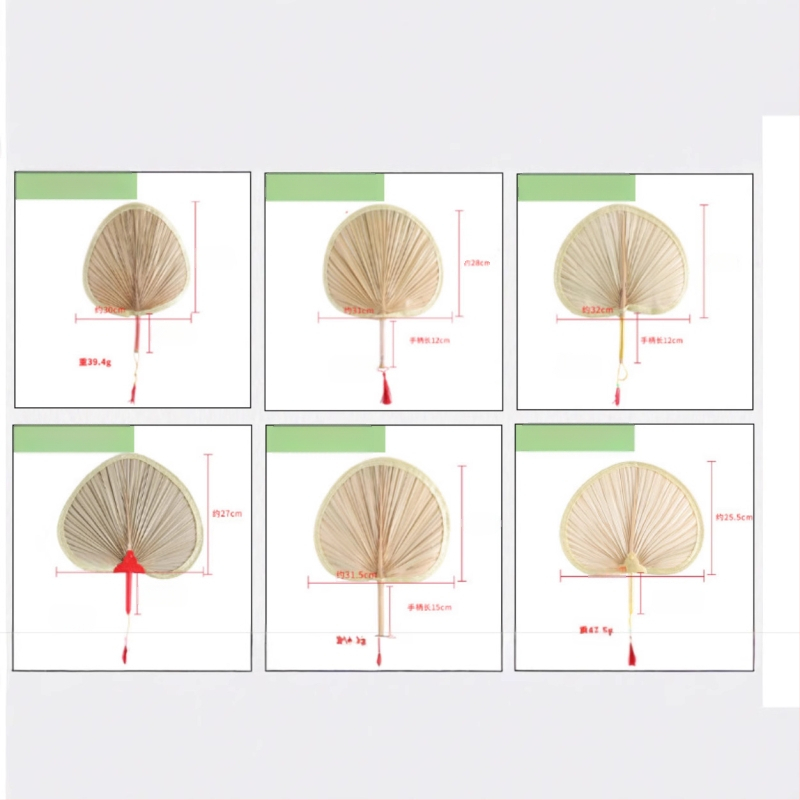 Kézzel készített őszibarack alakú bambusz legyező, nyári legyező, művészi, menő gyékénylegelő, kis, friss, kreatív, kézi legyező