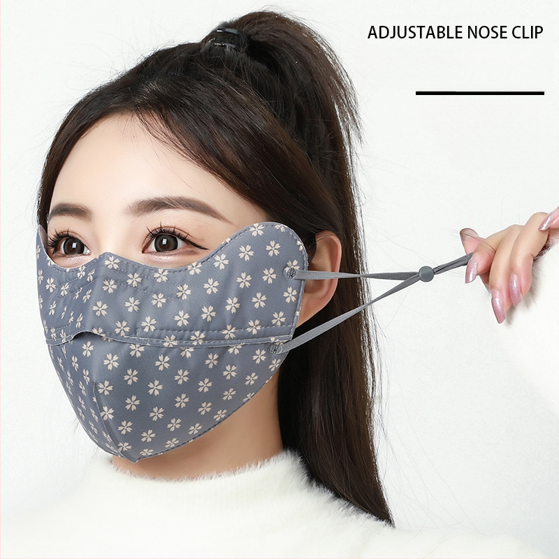 Yidixiu sügis- ja talvine soe mask 3D kolmemõõtmeline naiste silmade kaitse nurk ploomiõie tuulekindel külmakindel hingav mask pestav