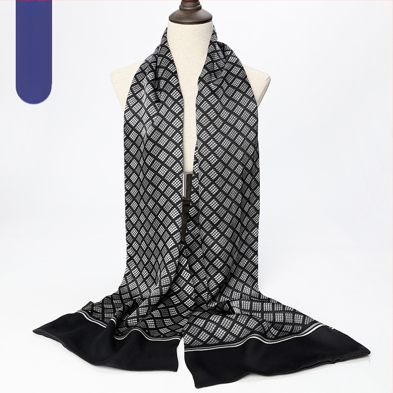 Hangdžou vyriškas gryno šilkmedžio šilko ilgas šalikas, šaliko, šaliko fabrikas, didmeninė prekyba šilko šaliku, profesionalus dvigubas sluoksnis