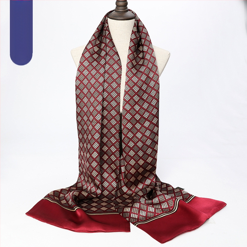 Hangdžou vyriškas gryno šilkmedžio šilko ilgas šalikas, šaliko, šaliko fabrikas, didmeninė prekyba šilko šaliku, profesionalus dvigubas sluoksnis