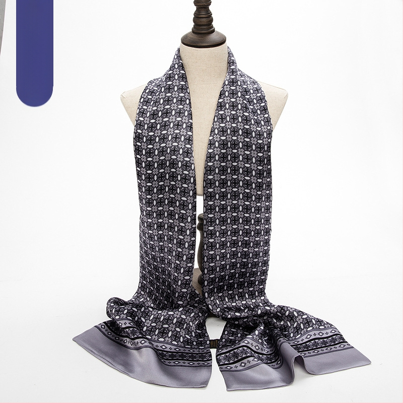 Hangdžou vyriškas gryno šilkmedžio šilko ilgas šalikas, šaliko, šaliko fabrikas, didmeninė prekyba šilko šaliku, profesionalus dvigubas sluoksnis