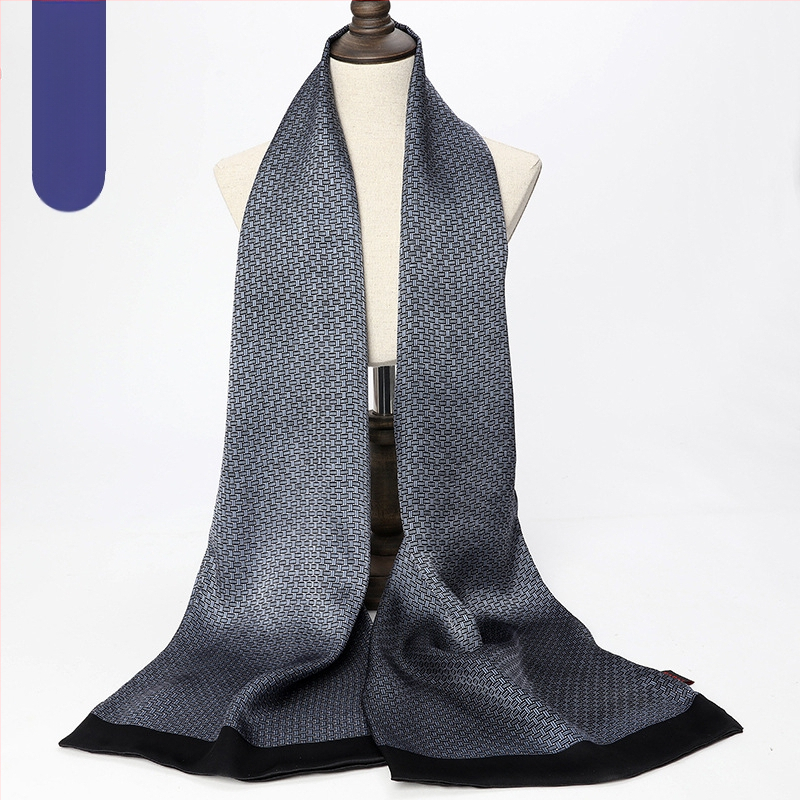 Hangdžou vyriškas gryno šilkmedžio šilko ilgas šalikas, šaliko, šaliko fabrikas, didmeninė prekyba šilko šaliku, profesionalus dvigubas sluoksnis