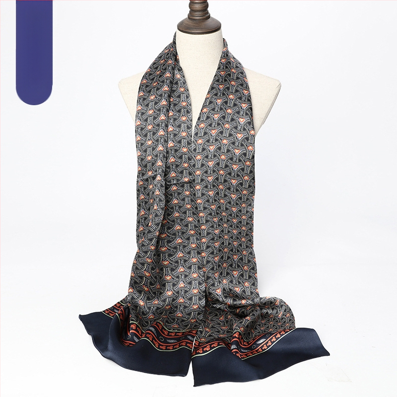 Hangdžou vyriškas gryno šilkmedžio šilko ilgas šalikas, šaliko, šaliko fabrikas, didmeninė prekyba šilko šaliku, profesionalus dvigubas sluoksnis