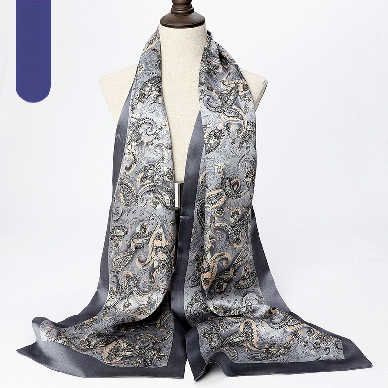 Hangdžou vyriškas gryno šilkmedžio šilko ilgas šalikas, šaliko, šaliko fabrikas, didmeninė prekyba šilko šaliku, profesionalus dvigubas sluoksnis