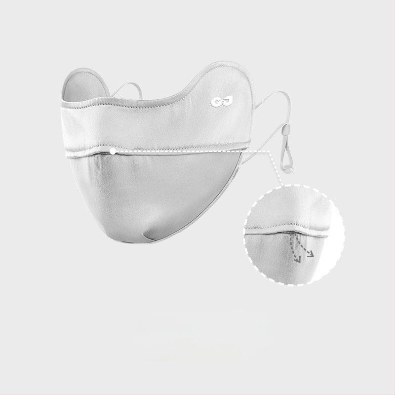 Új selyemmaszk nőknek, nyári napvédő, UV-szűrős, fülbe akasztható maszk, könnyű és lélegző arcmaszk, Xkz52